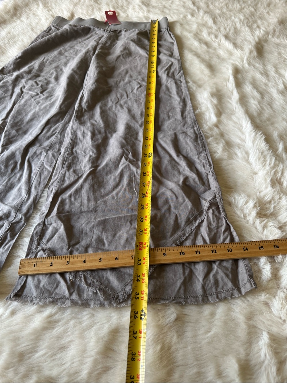 Wearables Wide Leg Taupe Linen-Blend Pants - Picture 9 of 12